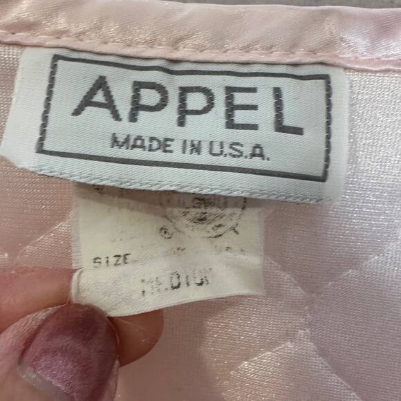 VINTAGE APPEL Made in USA Bed Coat size medium - Picture 2 of 7